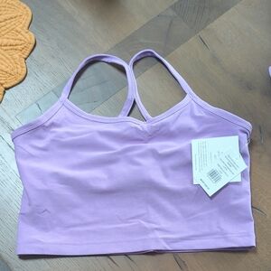 Beyond Yoga Light Purple Bra/ Crop With Built In Bra